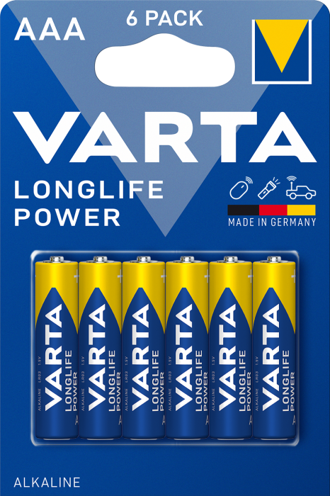 Батарейка Varta Longlife Power AAA/LR03 Alkaline 6 шт. (1772650903)