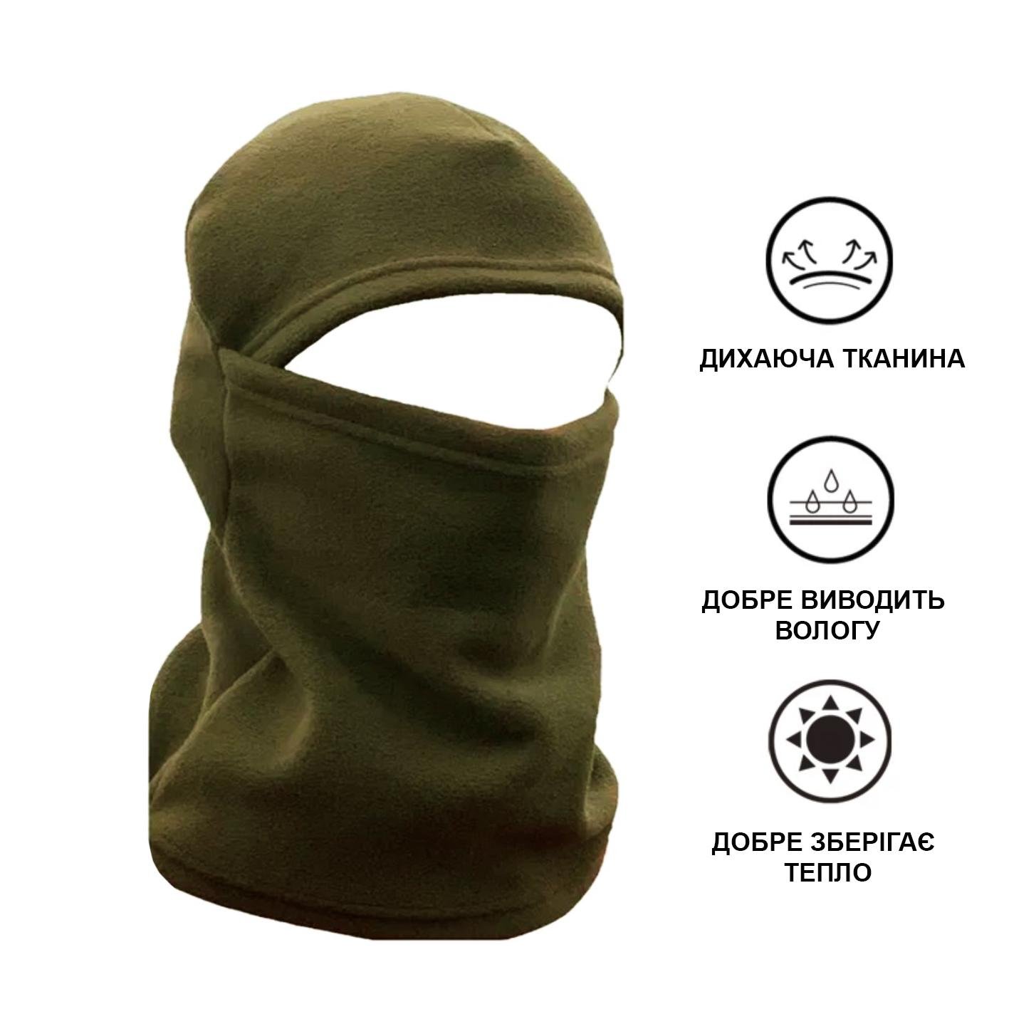 Балаклава флисовая 3в1 Newt Facemask NE-BK-174 Хаки - фото 2
