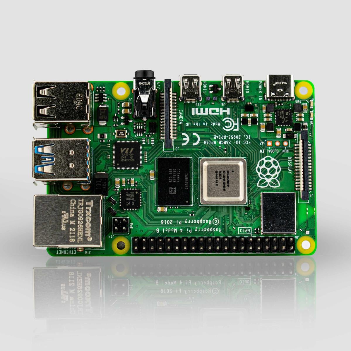 Микрокомпьютер Raspberry Pi 4 Model B 2 Гб (WH00317)