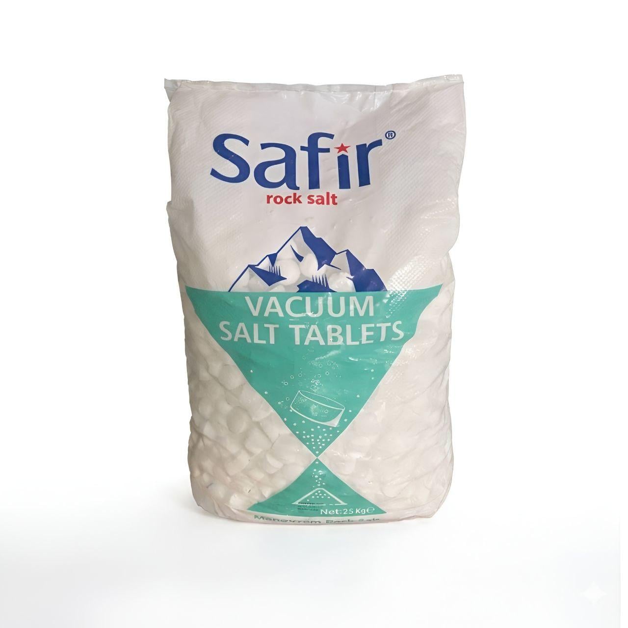 Сіль таблетована Safir A68078 для регенерації систем пом’якшення води 25 кг (34111991)