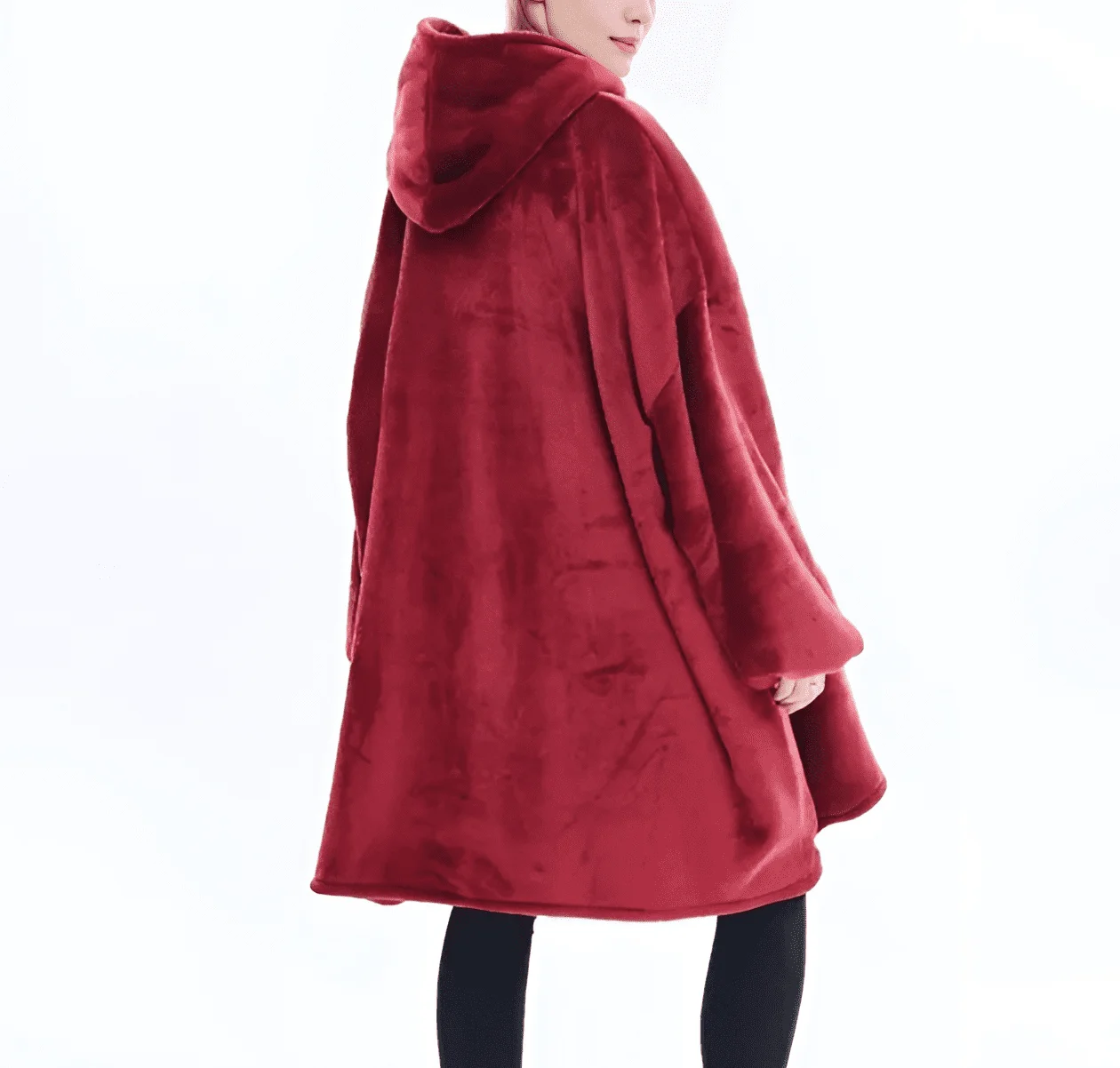 Плед-худі двосторонній з капюшоном Червоний (29433495) - фото 4 Плед-худі двосторонній з капюшоном Червоний (29433495) - фото 4