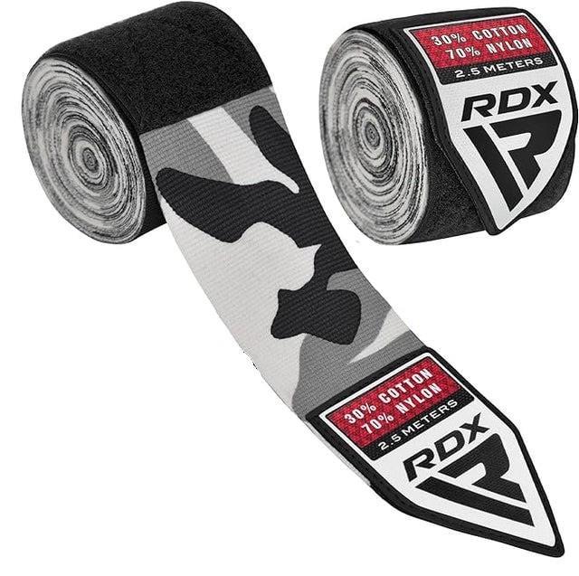 Бинти для боксу RDX Hand Wraps CAMO 2,5 м Grey (3070041607)