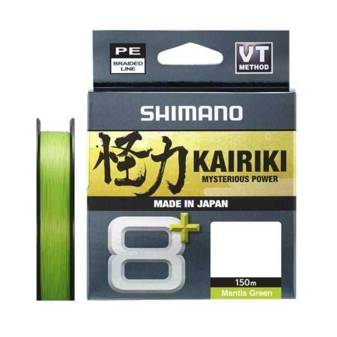 Шнур Shimano Kairiki 8+ 0,10 мм 7,3 кг 150 м Mantis green (2865153716)