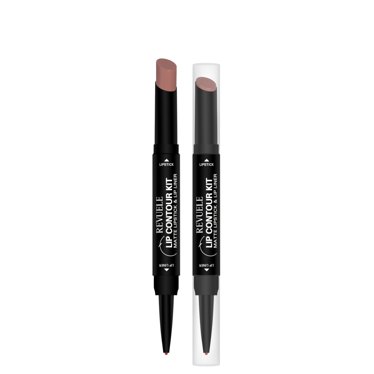 Помада матова з олівцем для губ Revuelle Lip Contour Kit 2в1 1,8 тон 06 Бежевий