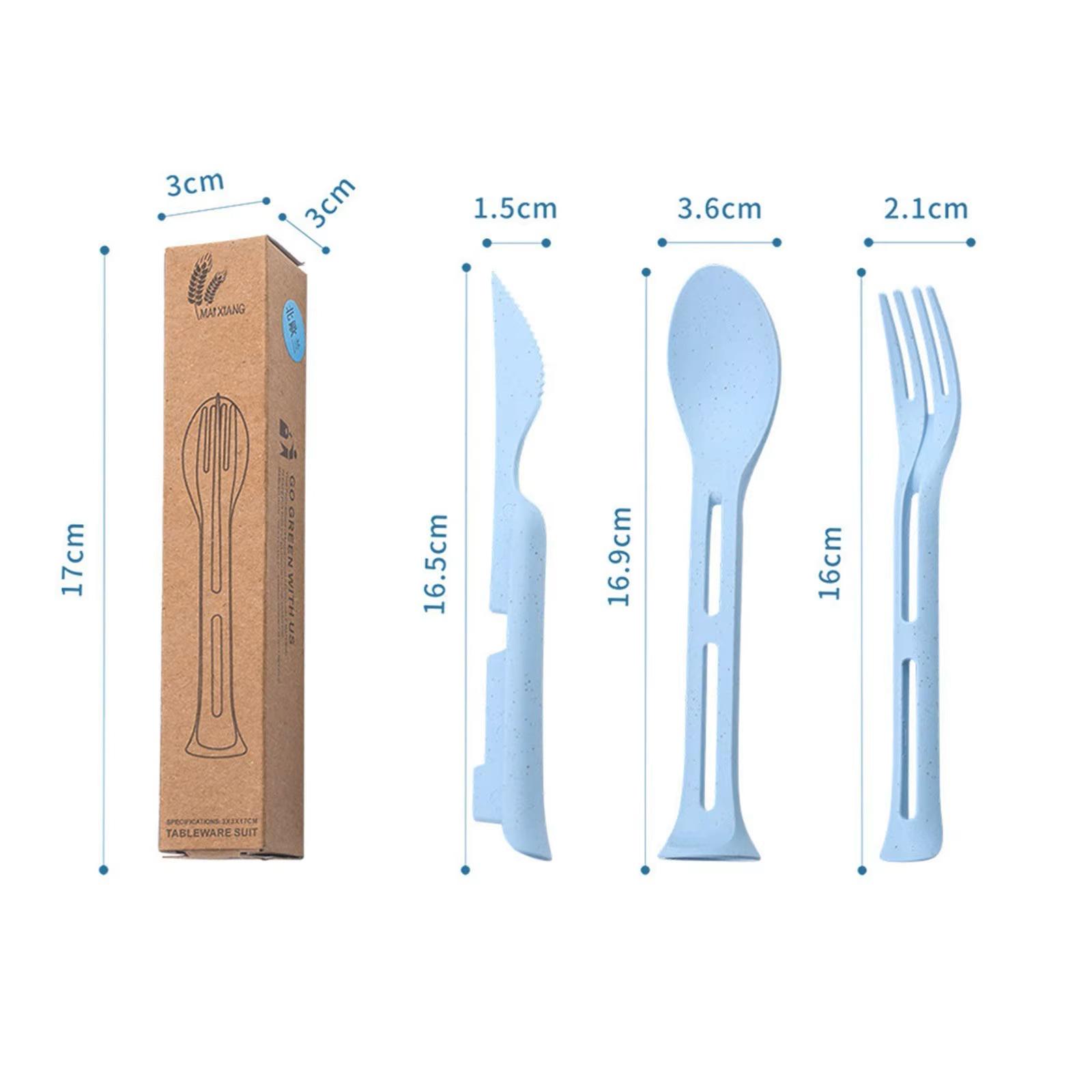 Набор столовых приборов портативный 3в1 Khaki - фото 5 Набор столовых приборов портативный 3в1 Khaki - фото 5