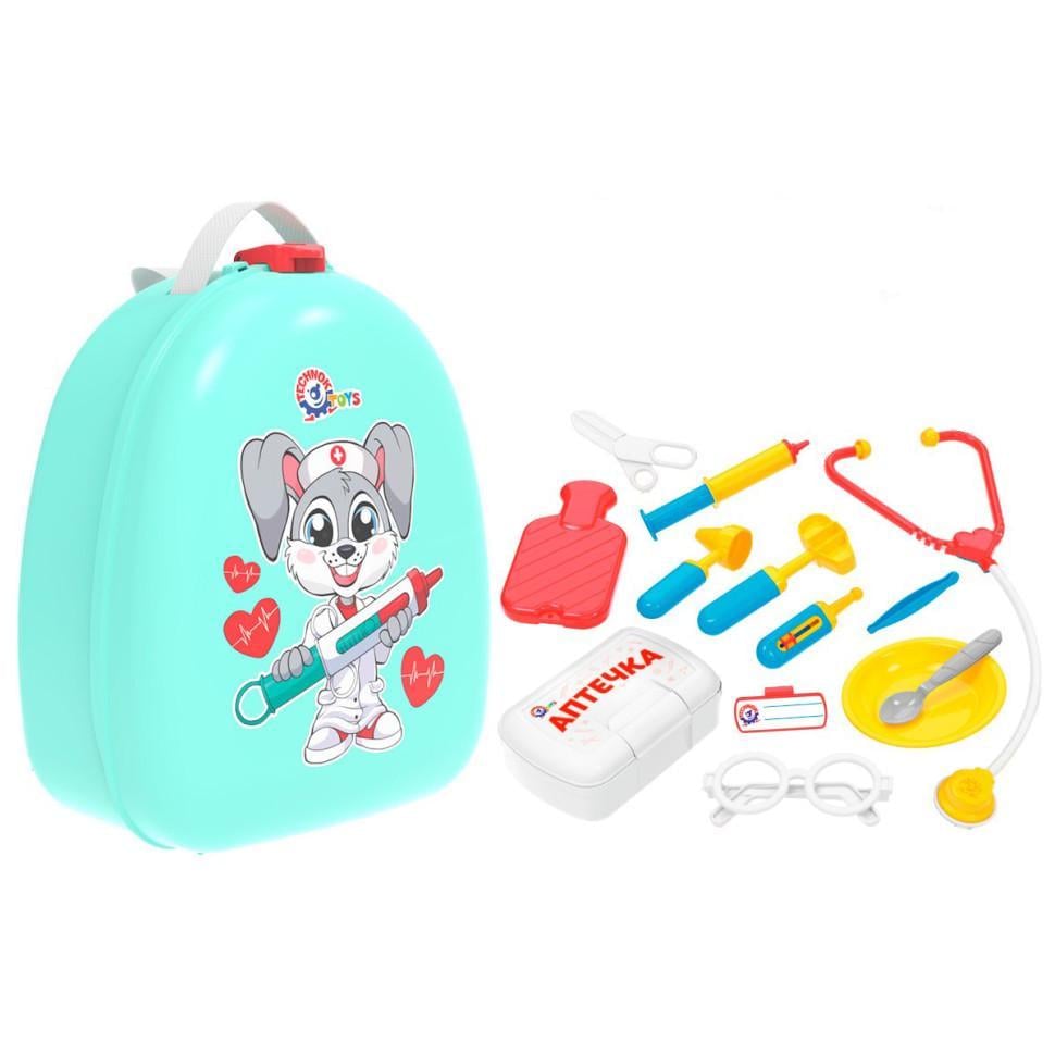Дитячий ігровий набір ТехноК Лікар 8638 в рюкзаку 13 пр. (26116415) Дитячий ігровий набір ТехноК Лікар 8638 в рюкзаку 13 пр. (26116415)