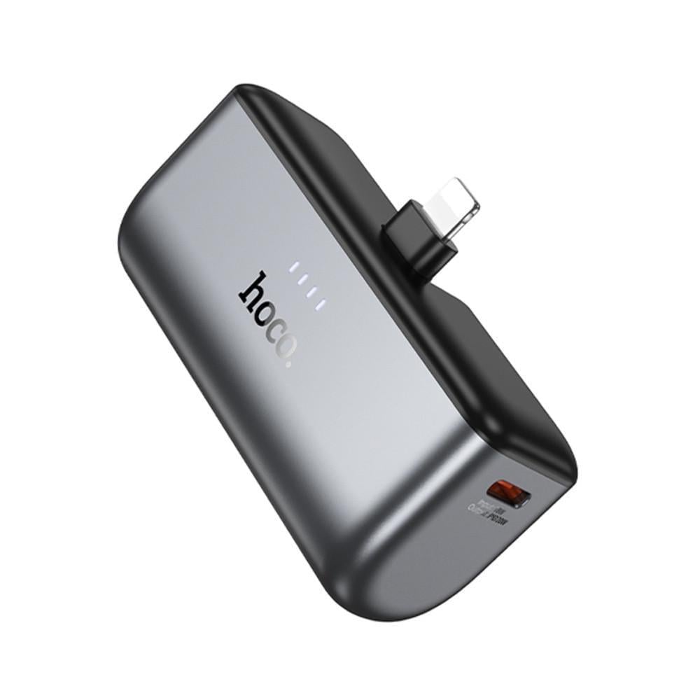 Повербанк Hoco Q31 5000 mAh PD 20W кабель Lightning Чорний (2867029393)