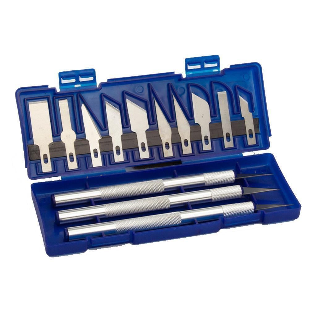 Ножи канцелярские-макетные со сменными лезвиями 13 шт. (18298387)