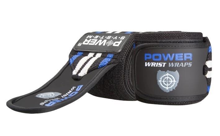 Бинти кистьові Power System PS-3500 Wrist Wraps Blue/Black (A-012086) Бинти кистьові Power System PS-3500 Wrist Wraps Blue/Black (A-012086)