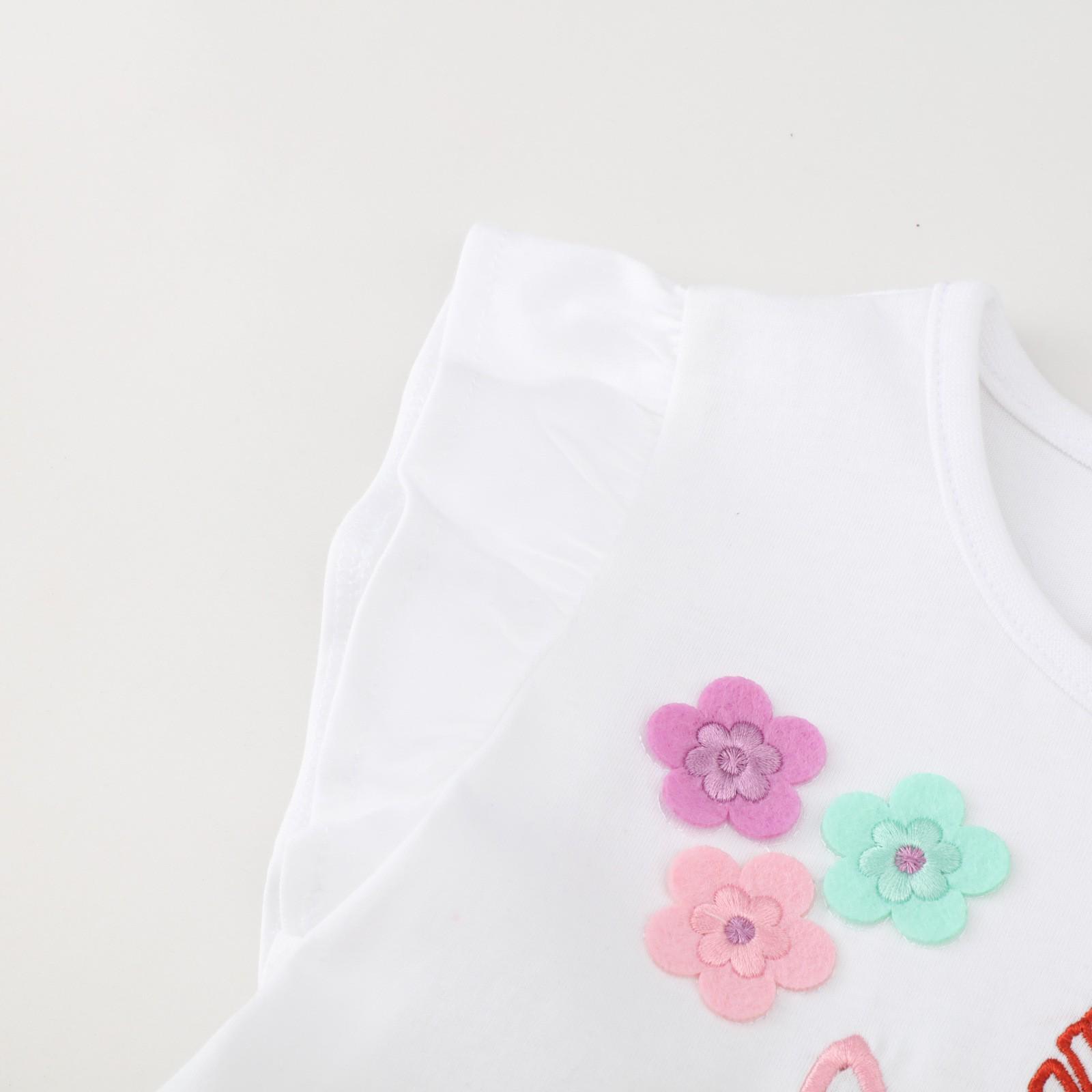 Платье детское с единорогом 92 см Белый (23991814) - фото 4 Платье детское с единорогом 92 см Белый (23991814) - фото 4