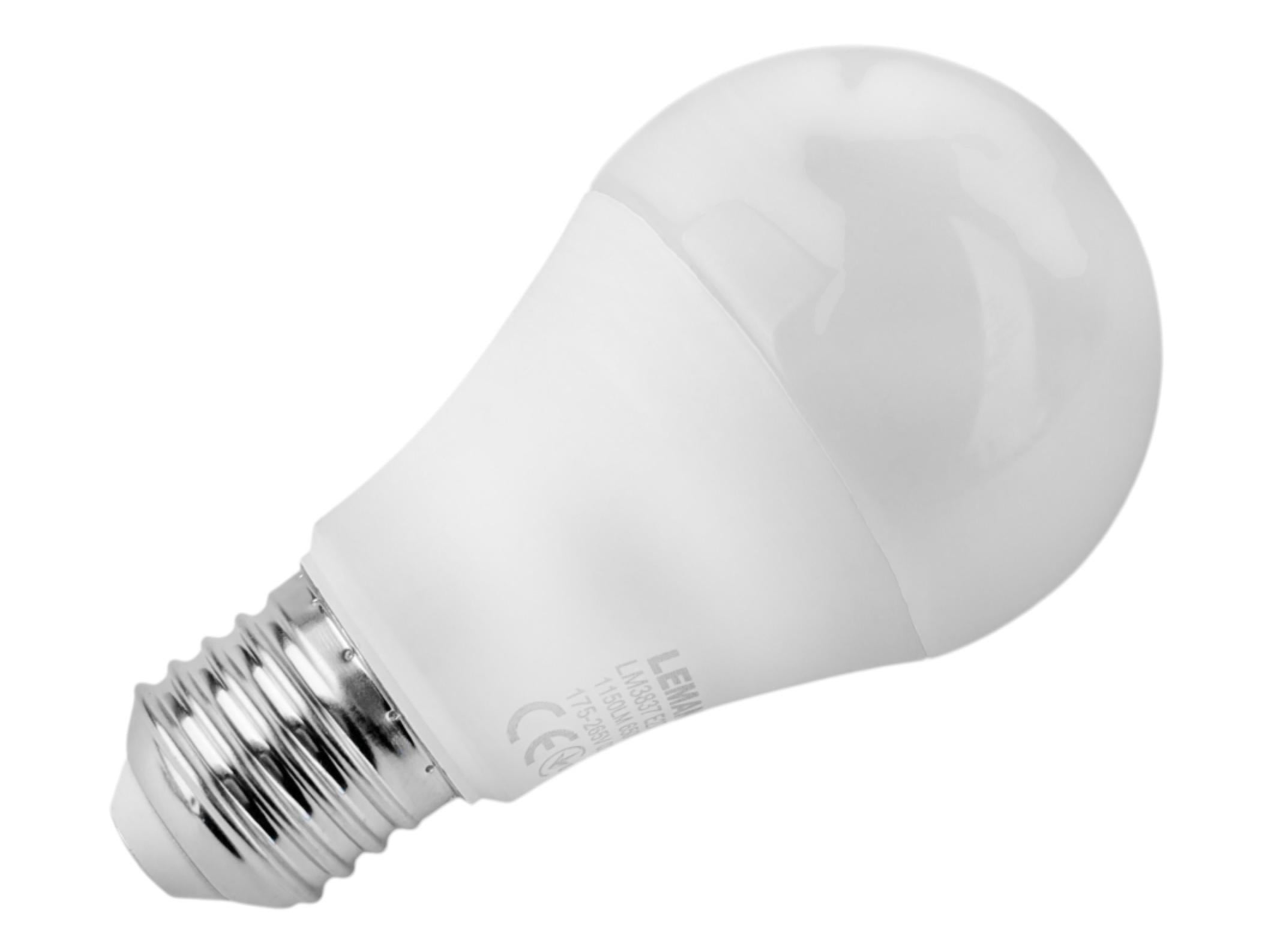 Світлодіодна лампа Lemanso LM3837 12W A60 E27 1150 Лм 6500K 175-265V з датчиком руху (537bc7dd)