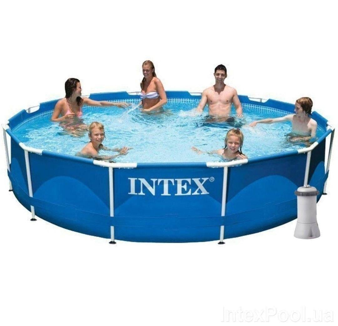 Басейн каркасний Intex 28212 круглий 6503 л 366х76 см Синій (28212)