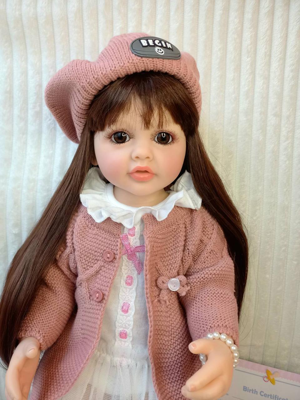 Лялька Reborn Женя вініл-силіконова з соскою/пляшкою 55 см (1775617556) - фото 2 Лялька Reborn Женя вініл-силіконова з соскою/пляшкою 55 см (1775617556) - фото 2