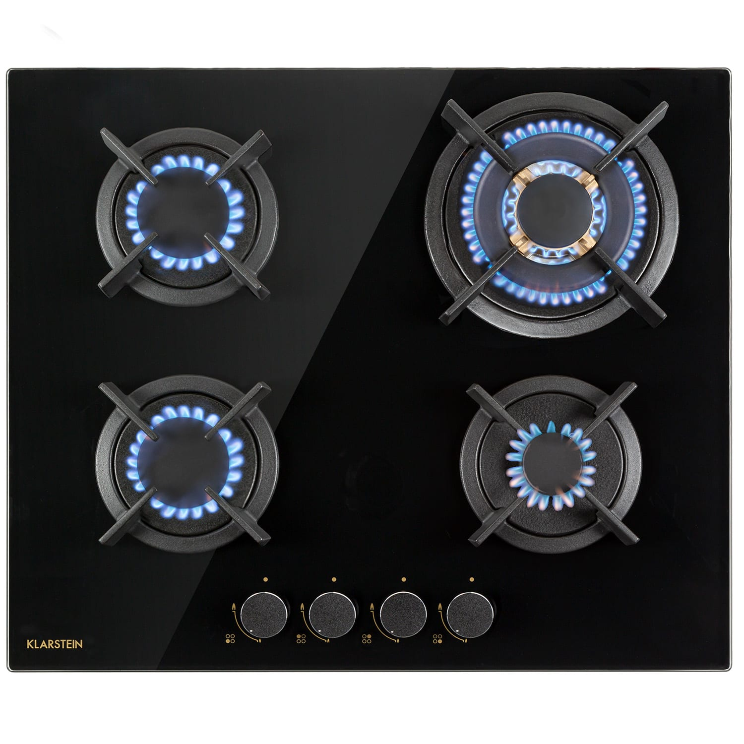 Варильна поверхня газова KLARSTEIN Goldflame 60 см на 4 конфорки (10034972)