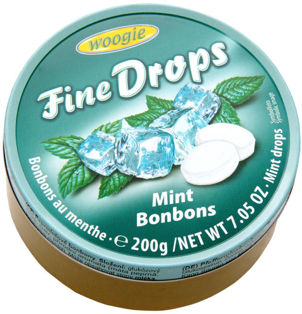 Льодяники Woogie Fine Drops зі смаком м’яти 200 г (2330887046)