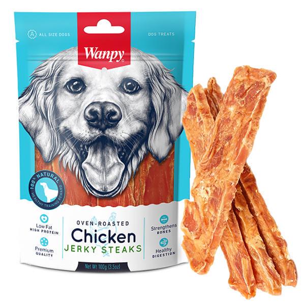 Лакомство для собак Wanpy Chicken Jerky Steaks 0,1 кг