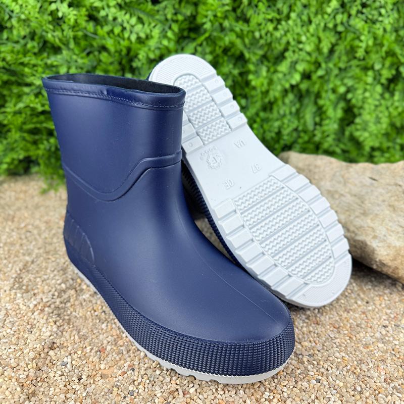 Чоботи гумові жіночі короткі Е-001502-2 р. 37 23,5 см Синій (115845552) - фото 4 Чоботи гумові жіночі короткі Е-001502-2 р. 37 23,5 см Синій (115845552) - фото 4