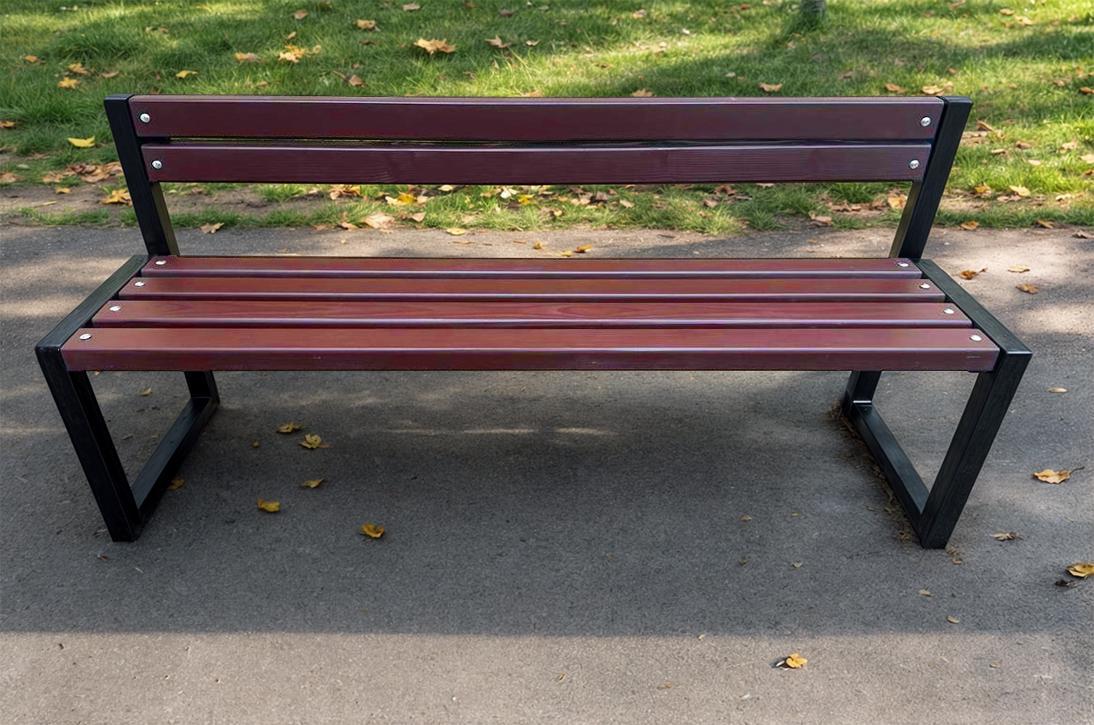 Скамейка садовая ТОБІ ШО Лофт Бенч со спинкой без подлокотников 1,3 м Макасар (25589117) - фото 2 Скамейка садовая ТОБІ ШО Лофт Бенч со спинкой без подлокотников 1,3 м Макасар (25589117) - фото 2