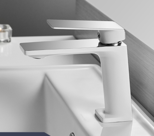 Одинважільний змішувач для умивальника кран латунь WanFan для ванни Білий/Хром - фото 3 Одинважільний змішувач для умивальника кран латунь WanFan для ванни Білий/Хром - фото 3