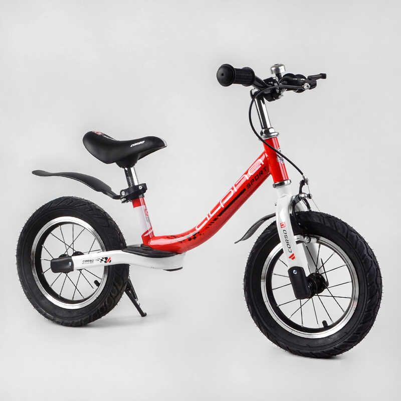 Беговел Corso Alpha Sport 24009 стальная рама надувные колеса 12" (114167)