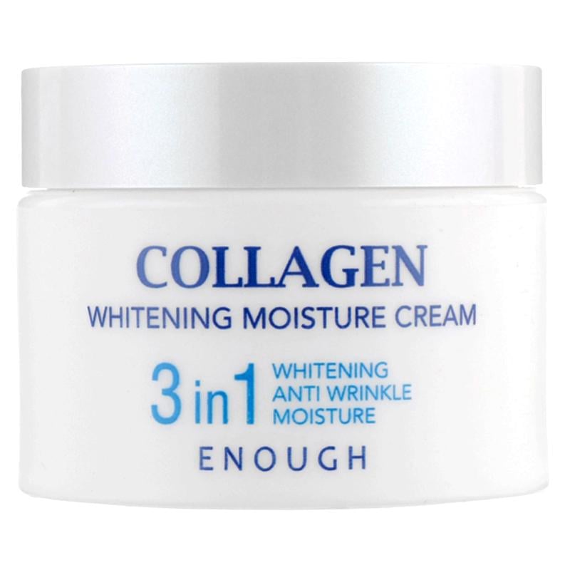 Крем для обличчя поживний омолоджувальний Enough Collagen Whitening Moisture Cream 3in1 з ефектом освітлення 50 мл (8809480652165) - фото 1