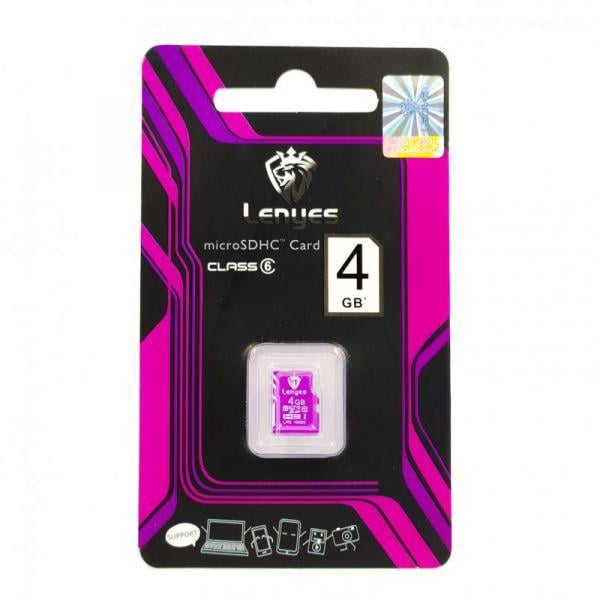 Карта памяти microSD Lenyes 4 Gb 6 Class (9430)