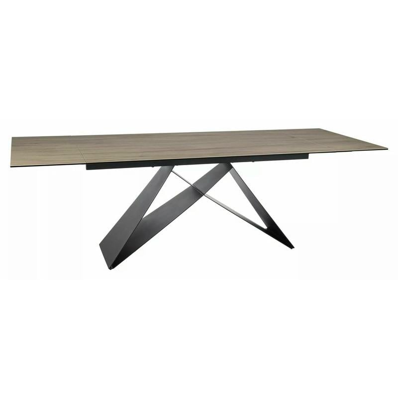 Обеденный стол раскладной Signal WESTIN CERAMIC 160-240х90 см Светло-серый Pietra di Savoia/Черный матовый (WESTINJBRC160) Обеденный стол раскладной Signal WESTIN CERAMIC 160-240х90 см Светло-серый Pietra di Savoia/Черный матовый (WESTINJBRC160)