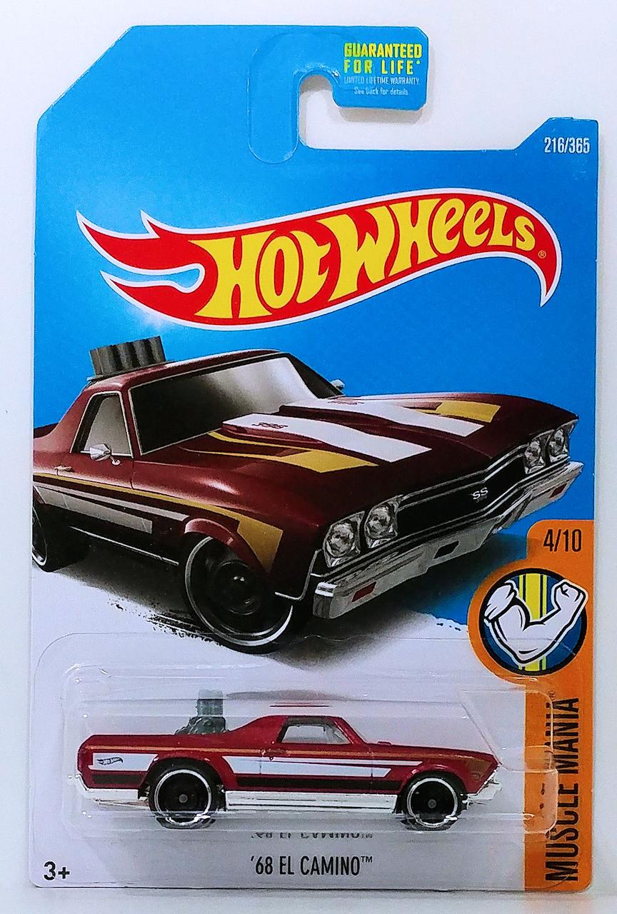 Игрушечная машинка Hot Wheels 68 El Camino Chevy 2017 Muscle Mania №216 (DTY87)