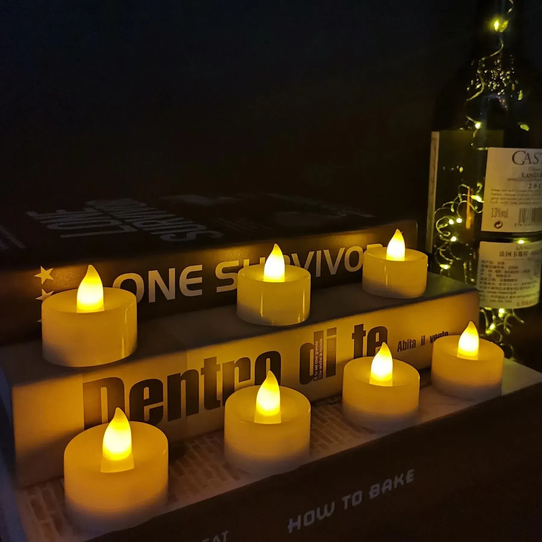 Набір свічок декоративних світлодіодних 24 шт. на батарейках (234571333) - фото 3 Набір свічок декоративних світлодіодних 24 шт. на батарейках (234571333) - фото 3