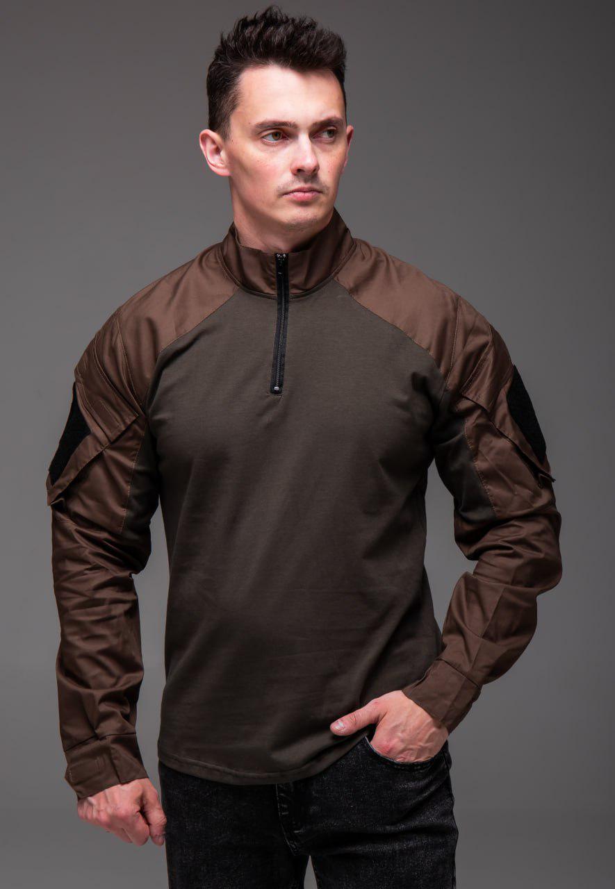 Рубашка мужская с карманами XL Хаки (2397/1/4) - фото 7 Рубашка мужская с карманами XL Хаки (2397/1/4) - фото 7