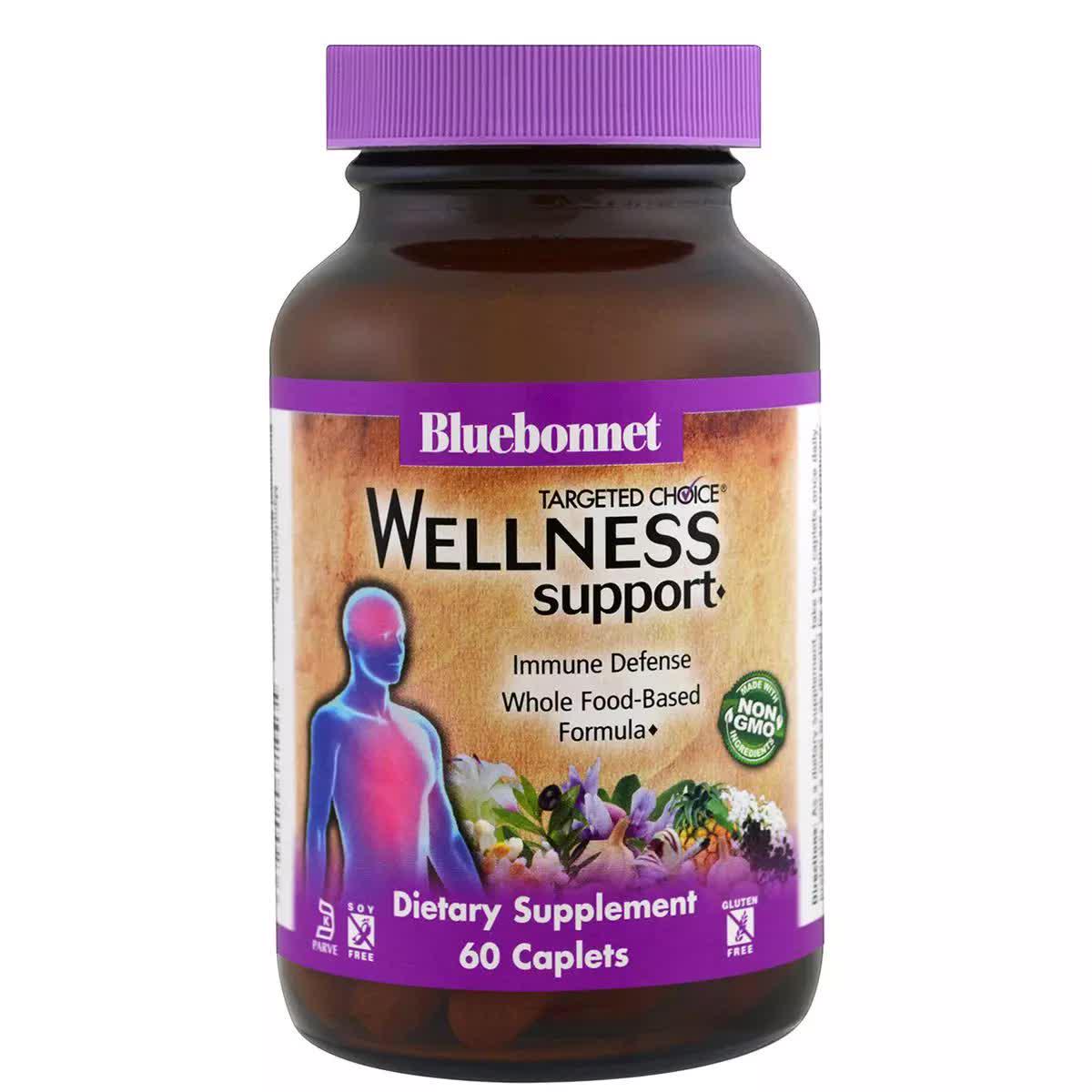 Натуральная добавка для иммунитета Bluebonnet Nutrition Targeted Choice, Wellness Support 60 Caplets BLB2002