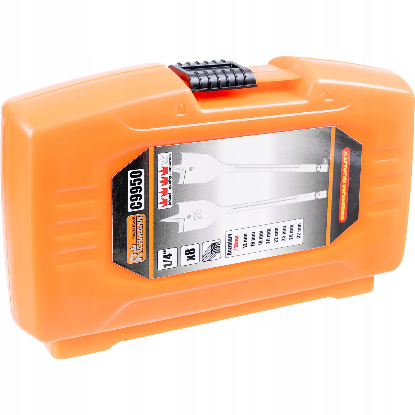 Набор перовых сверл по дереву Richmann 12-32 мм 150 мм 8 шт. (C9950) - фото 2 Набор перовых сверл по дереву Richmann 12-32 мм 150 мм 8 шт. (C9950) - фото 2