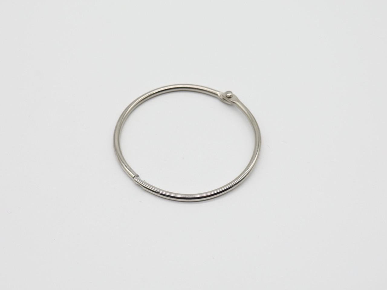 Кольцо для ключей самозажимное 60 мм Серебряный (726159027)