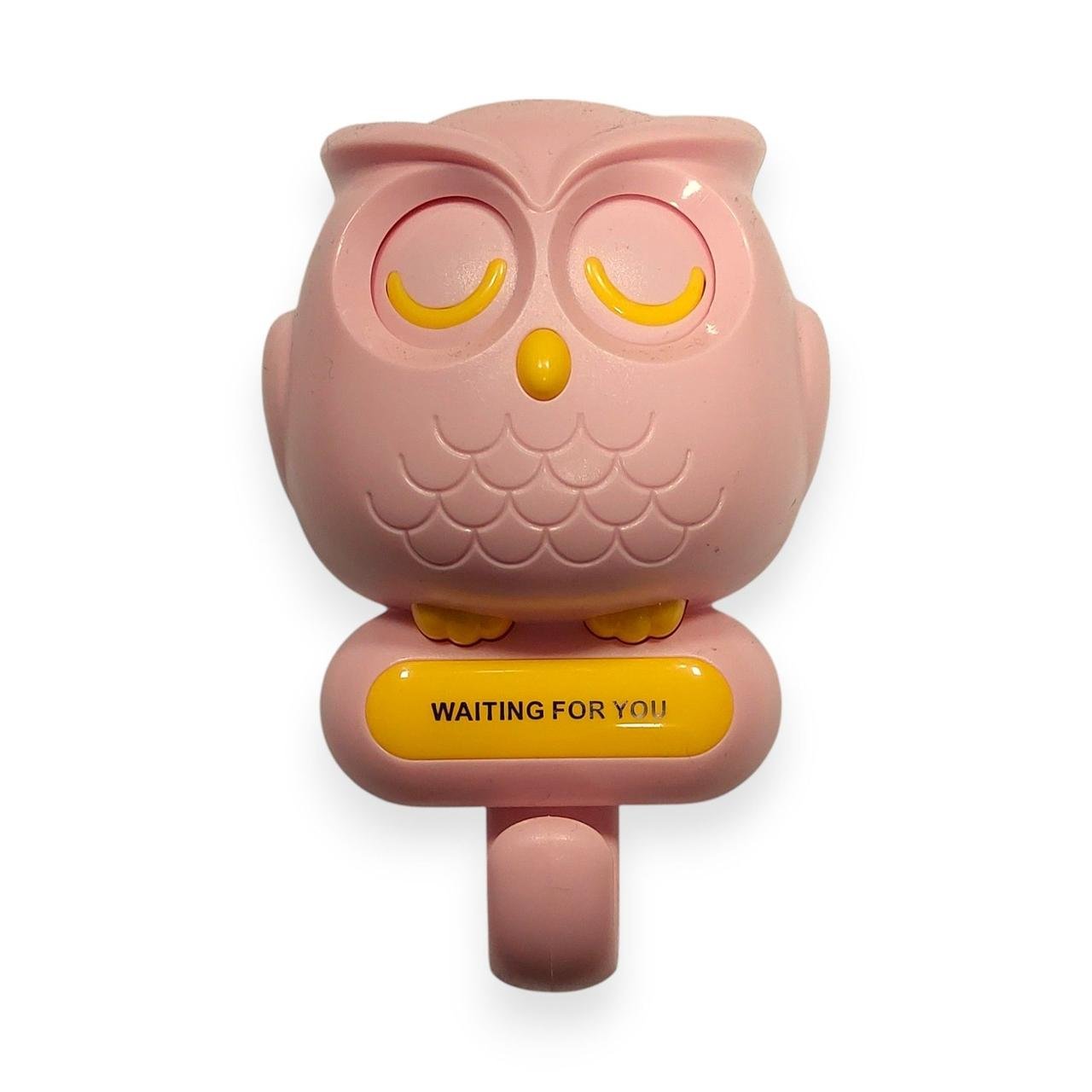 Гачок настінний Сова Охоронець самоклеючий на липучці пластиковий (205377)