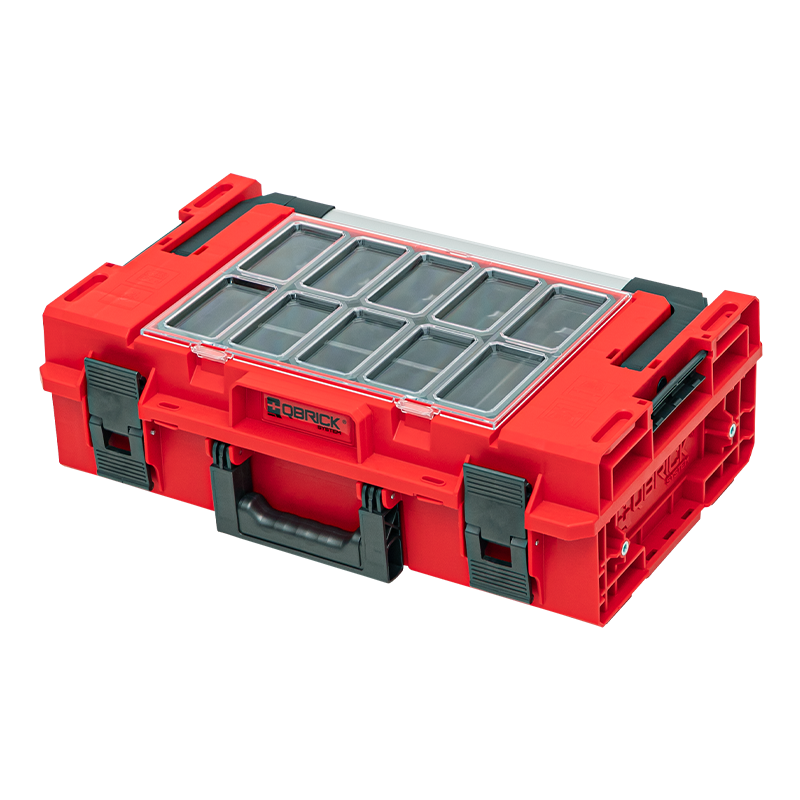 Ящик для инструмента Qbrick System ONE Ultra HD RED 200 2,0 EXPERT модульный с регулируемыми перегородками 585х385х110/195 мм