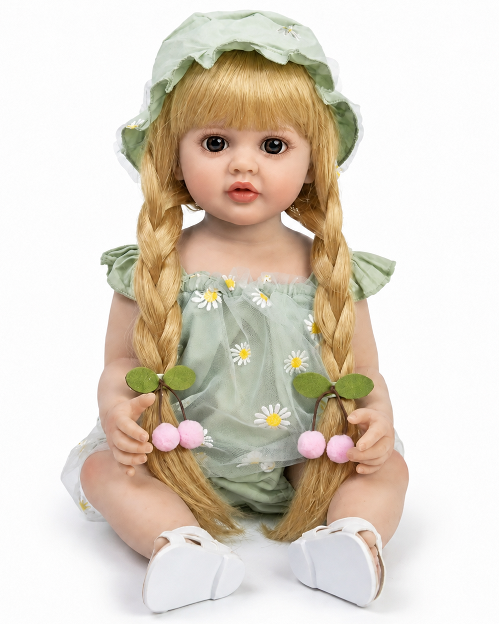 Кукла реалистичная Doll Reborn Baby Born силиконовая 55 см (К0100320)