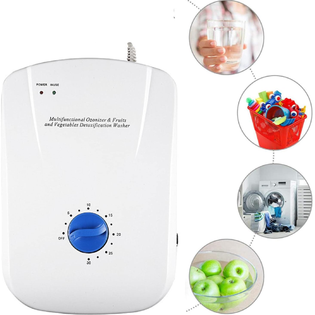 Озонатор-ионизатор 2в1 до 40 м 2 с бактерицидным и фунгицидным действием Белый - фото 11