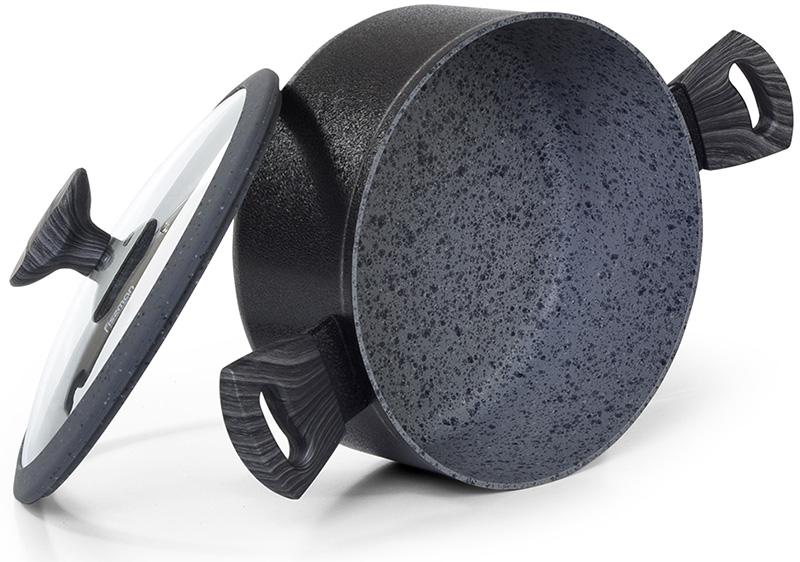 Каструля Fissman Charm Stone 4,7 л зі скляною кришкою та антипригарне покриття (FN-5026)