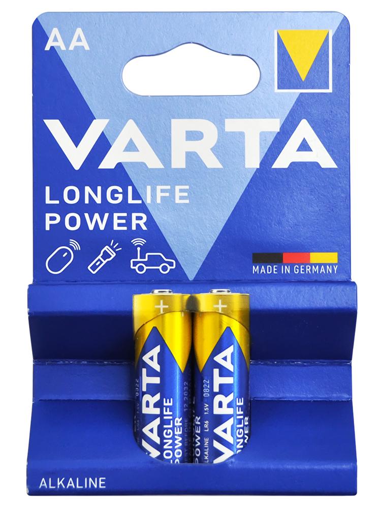 Батарейки Varta Longlife Power AA/LR6 1,5V 2 шт. (04906121412)
