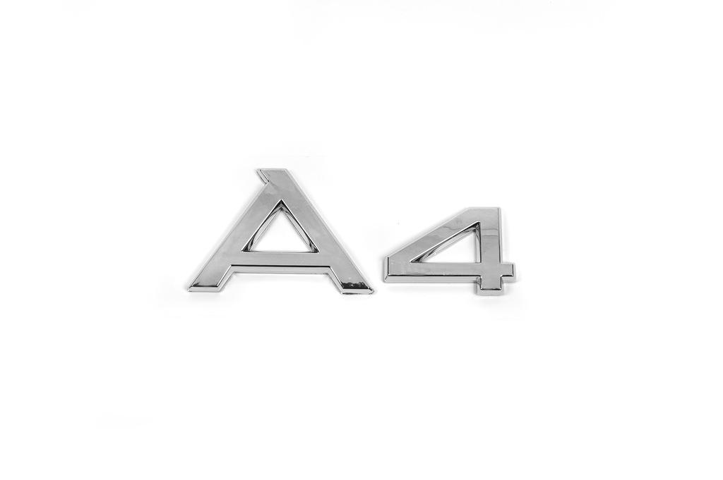 Логотип А4 Davs Auto для Audi A4 B7 2004-2008 рр. abs-пластик Хром