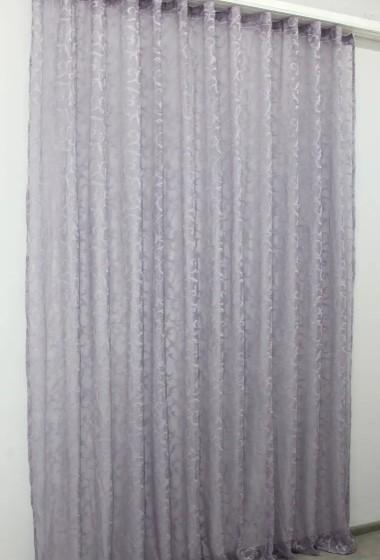 Тюль у вітальню/спальню Блідий жаккард Лавандовий (1089т) - фото 7