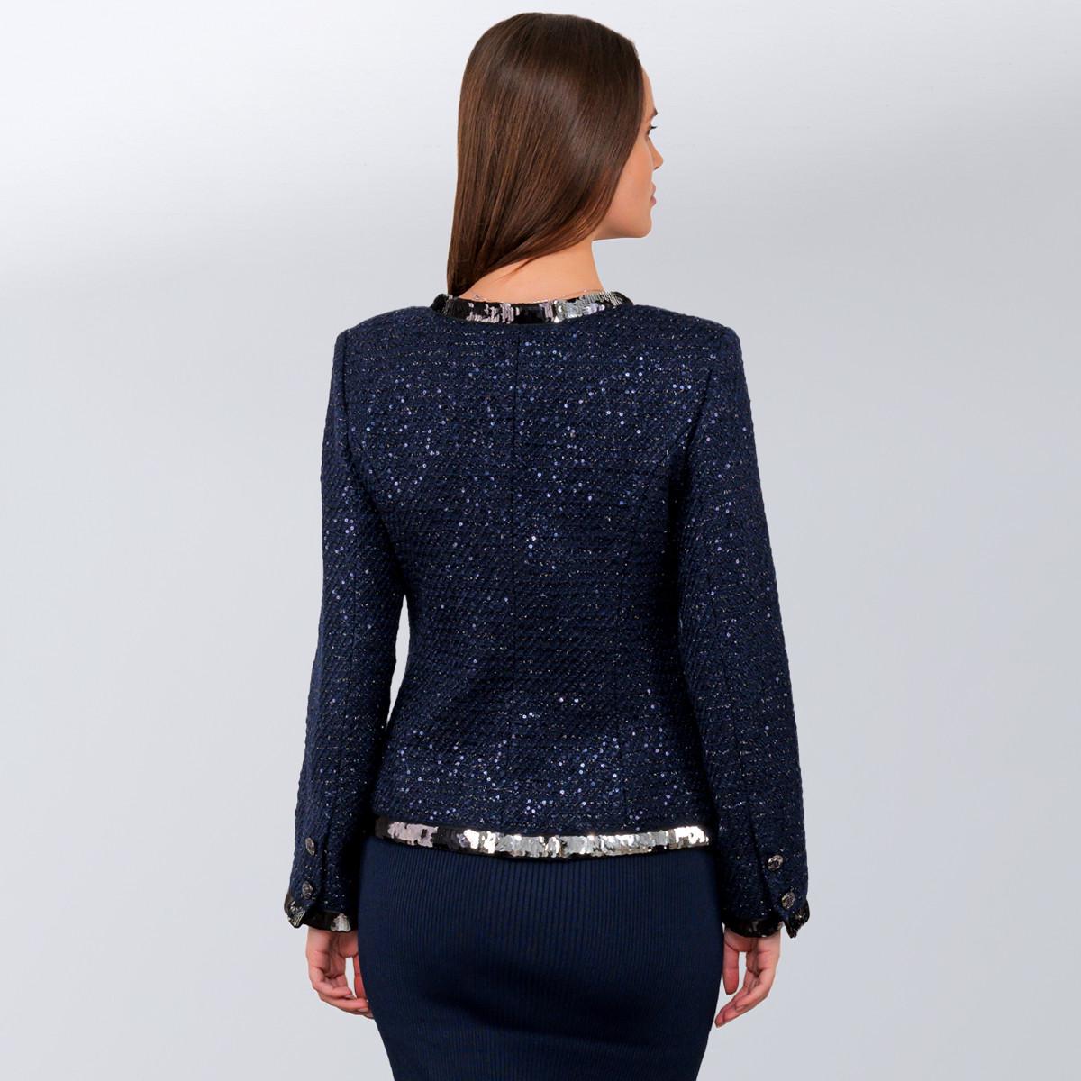 Жакет жіночий святковий Chanel S Синій (2588762905) - фото 4