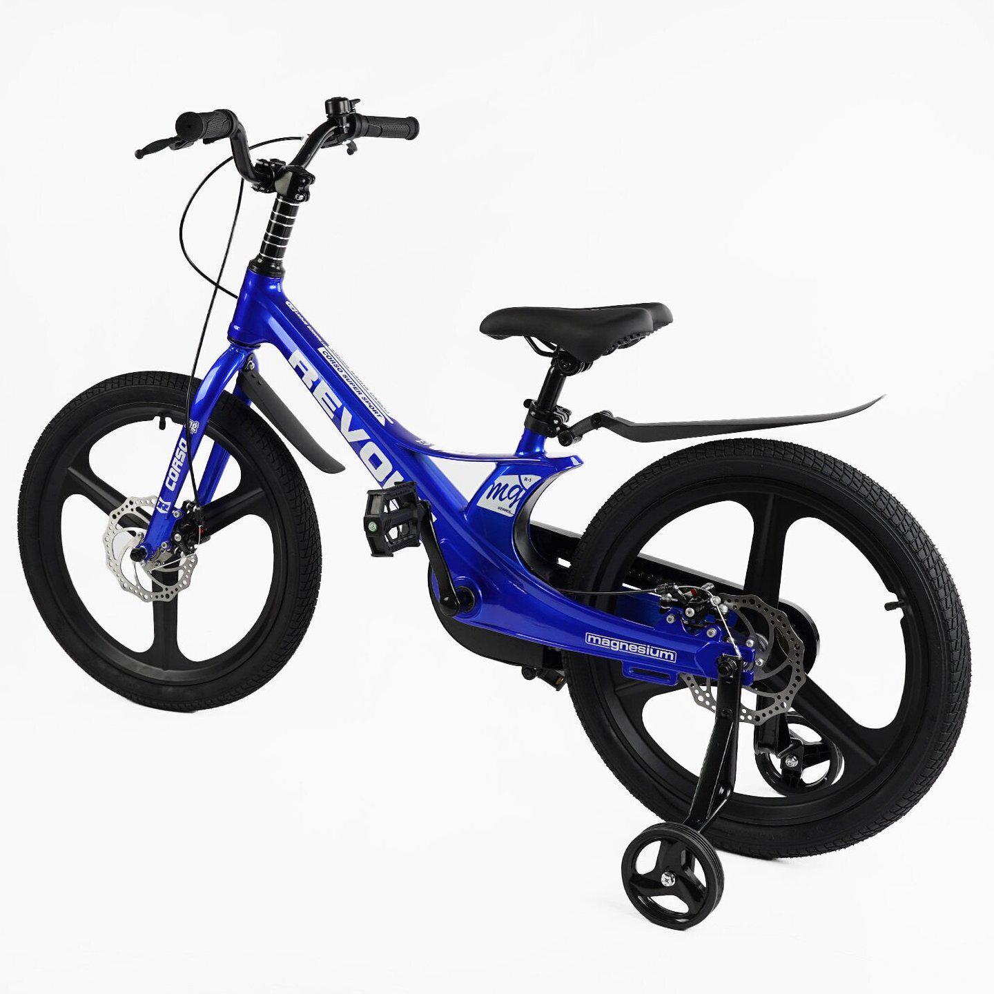 Велосипед двоколісний Corso Revolt 20" дитячий магнієвий Синій - фото 2