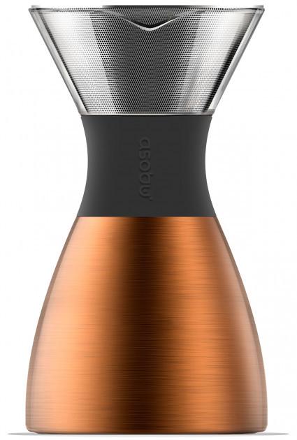 Набор для кофе Asobu Pour Over с термосом 1 л Медный (PO300 COPPER/BLACK)