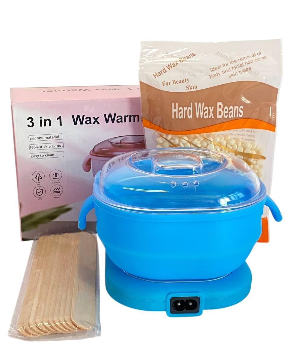 Набір для депіляції із воскоплавом/віском/шпателями SL-400 Silicone Edition 100 Вт/віск 100 г 3в1 (NBS400B) - фото 2 Набір для депіляції із воскоплавом/віском/шпателями SL-400 Silicone Edition 100 Вт/віск 100 г 3в1 (NBS400B) - фото 2