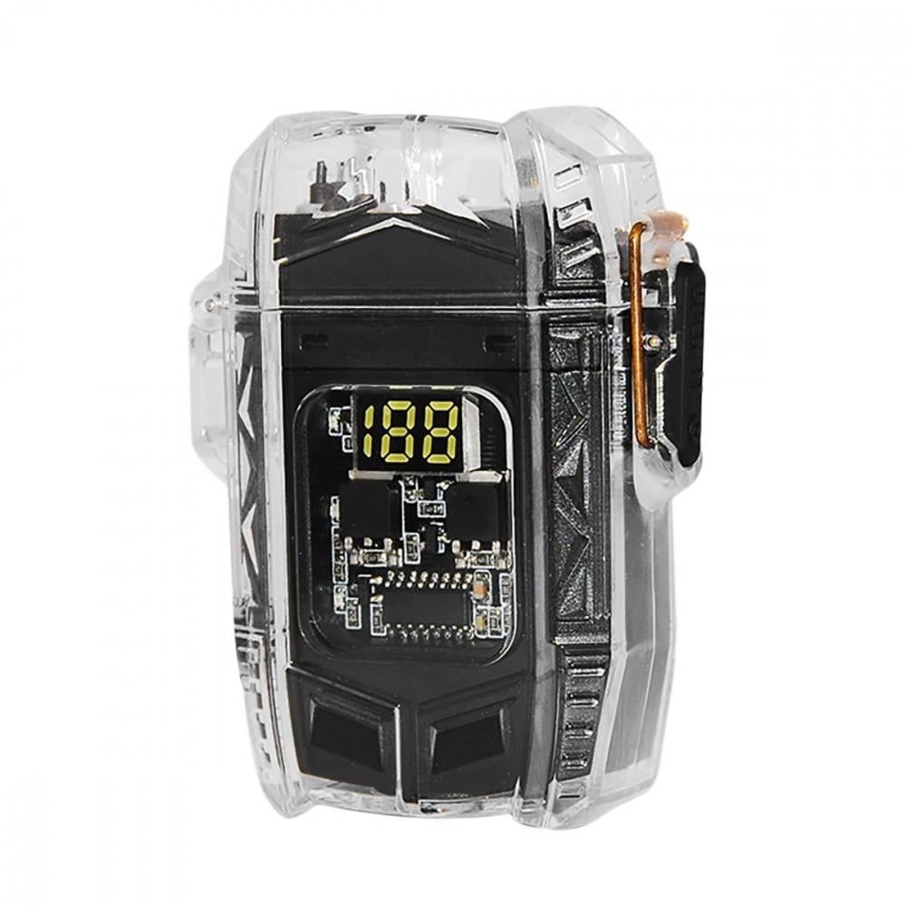 Аккумуляторный LED-фонарик с зажигалкой Black (D48-1)