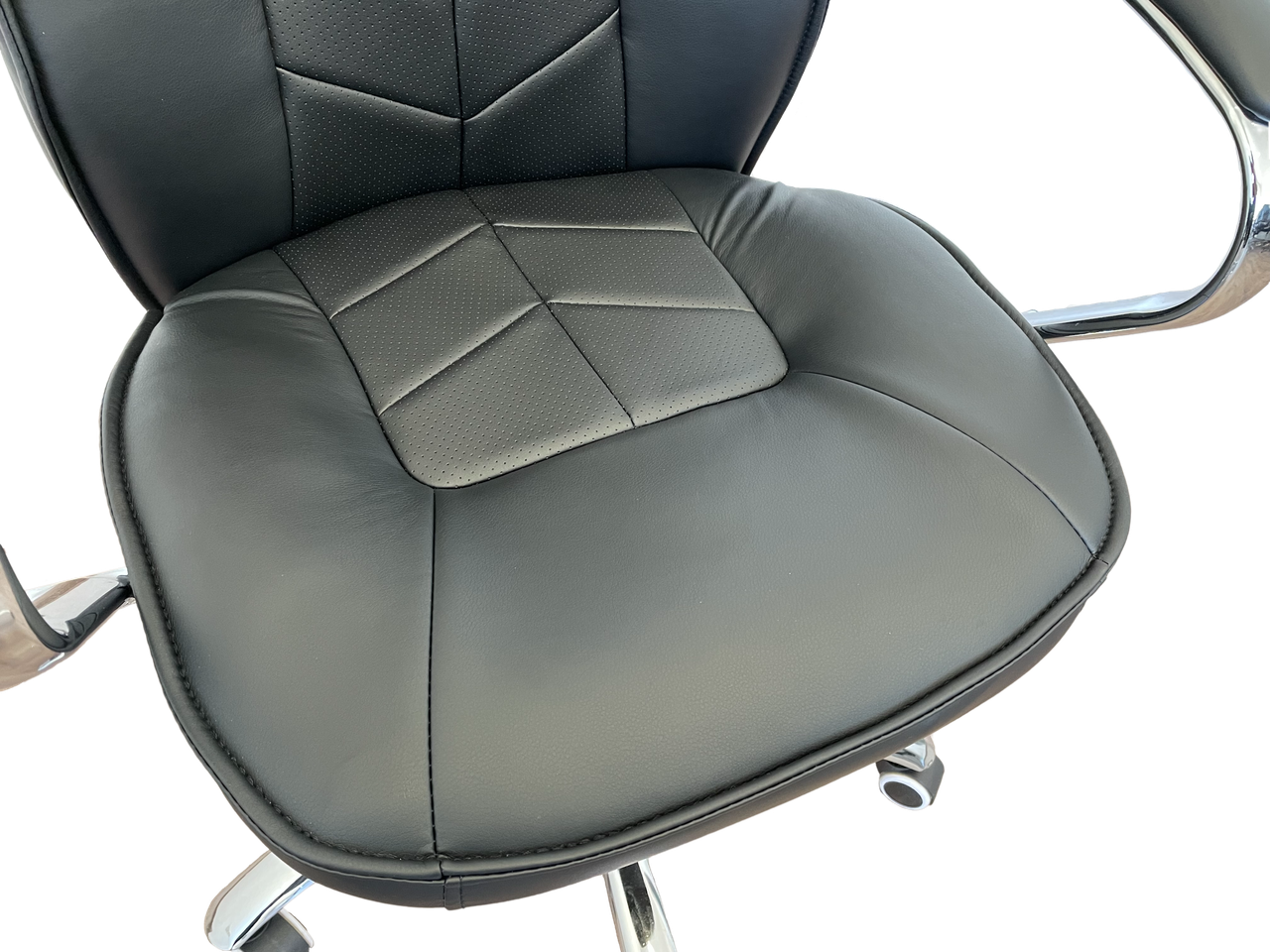 Кресло руководителя Техфорвард Гефест ANF эко-кожа крестовина хром Черный - фото 4 Кресло руководителя Техфорвард Гефест ANF эко-кожа крестовина хром Черный - фото 4