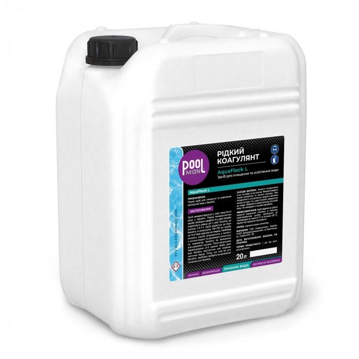 Средство для очистки и освещения коагулянт Poolman AquaFlock L 20 л - фото 2 Средство для очистки и освещения коагулянт Poolman AquaFlock L 20 л - фото 2