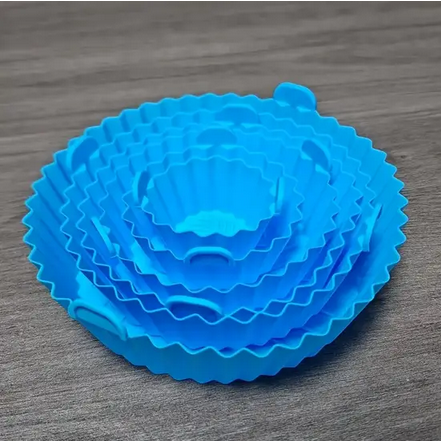 Набор силиконовых форм для аэрогрилей и аэрофритюрниц 6 шт. Синий (SS-003) - фото 4 Набор силиконовых форм для аэрогрилей и аэрофритюрниц 6 шт. Синий (SS-003) - фото 4