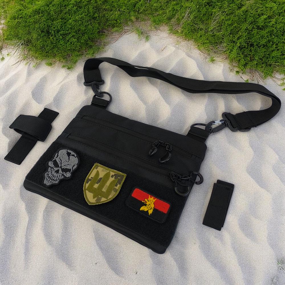 Сумка-кобура мужская 30х24 см Черный (521246) - фото 39 Сумка-кобура мужская 30х24 см Черный (521246) - фото 39